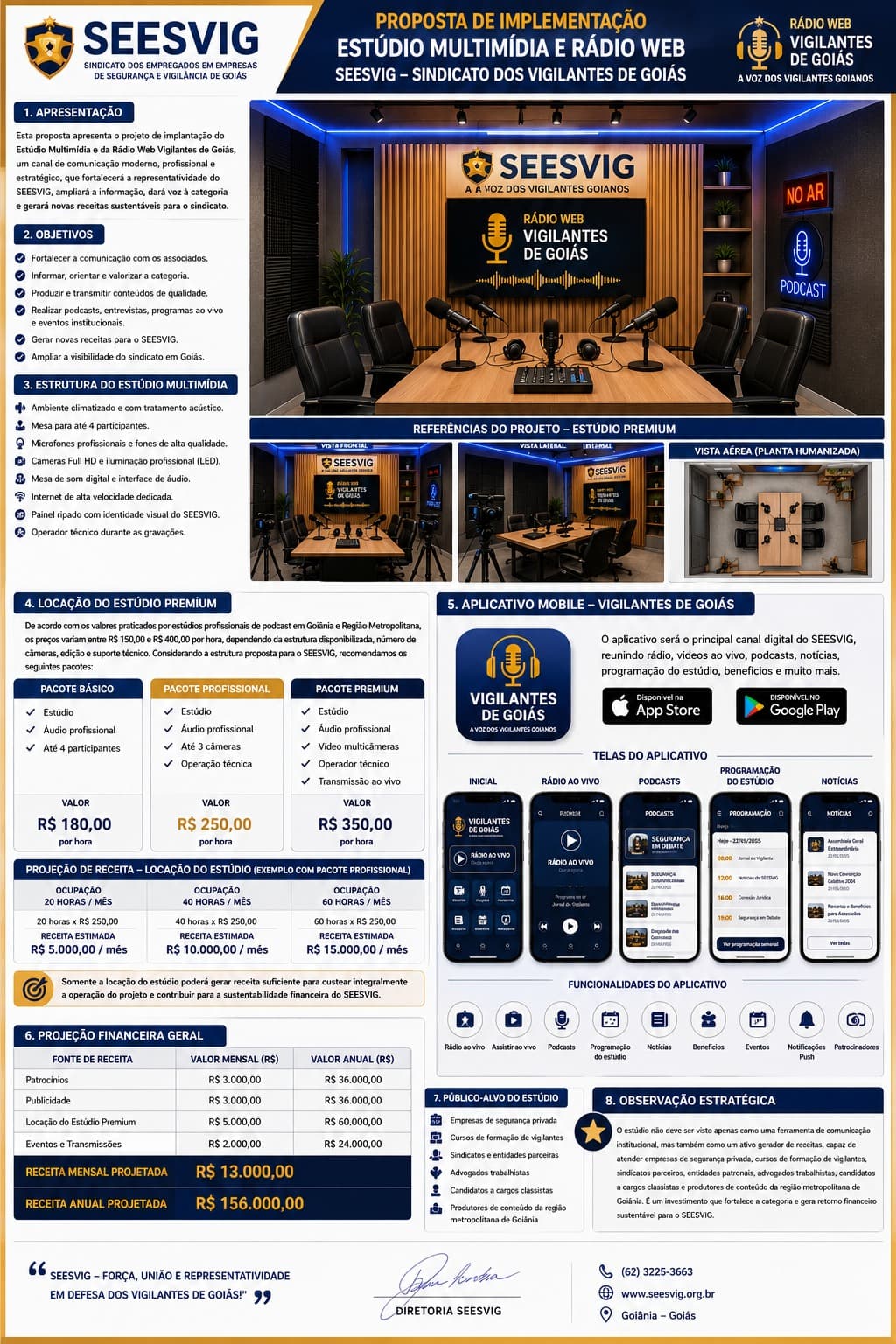 Proposta de implementação do estúdio multimídia e rádio web